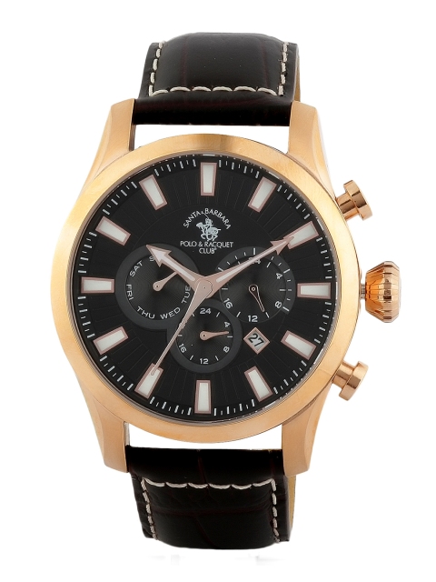 

SANTA BARBARA POLO & RACQUET CLUB Men Black Analogue Watch SB.4.1108.3