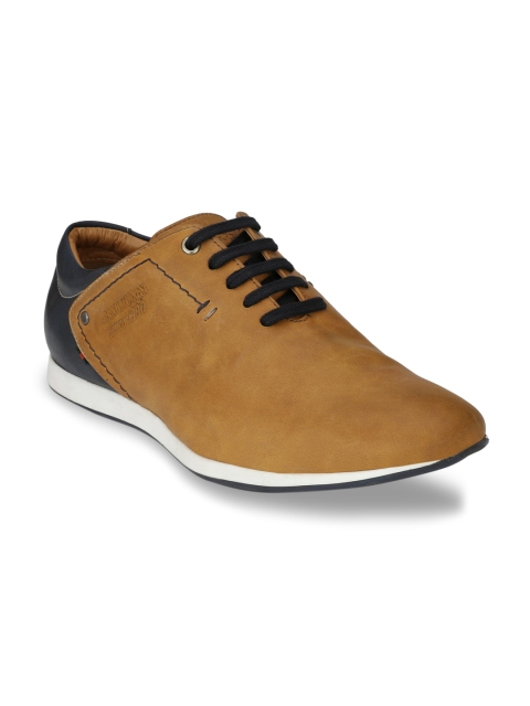 

Alberto Torresi Men Tan & Blue Sneakers