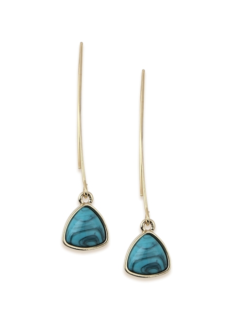 

Kazo Turquoise Blue Triangular Drop Earrings