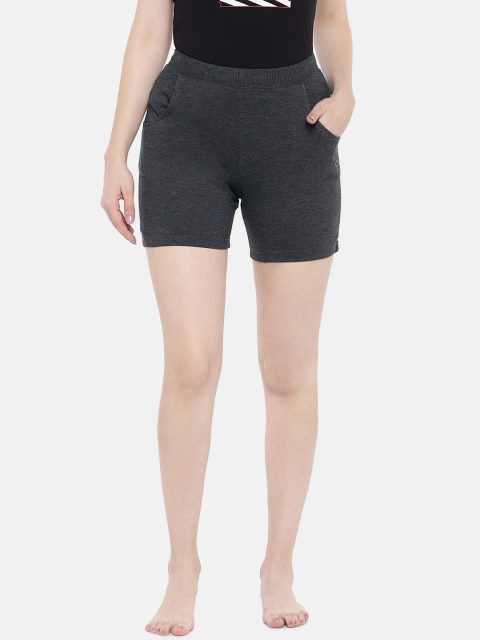 

Sweet Dreams Women Charcoal Grey Solid Lounge Shorts