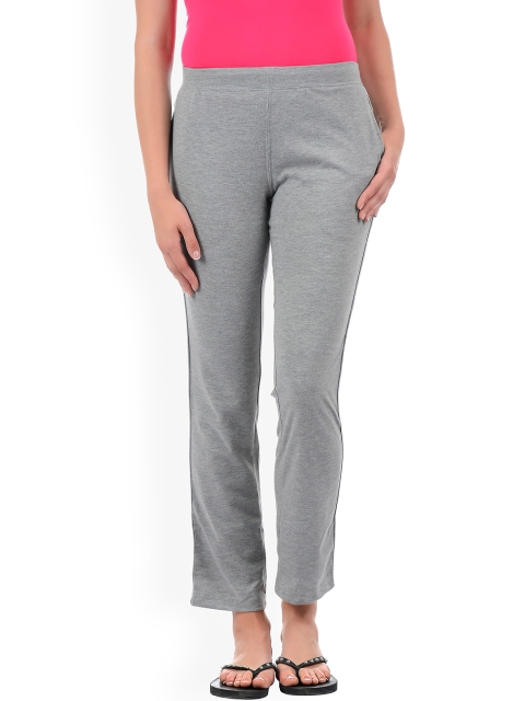 

Sweet Dreams Grey Melange Solid Pyjamas F-LLP-1163