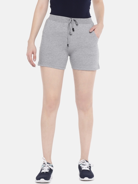 

Sweet Dreams Women Grey Melange Solid Regular Fit Workout Shorts