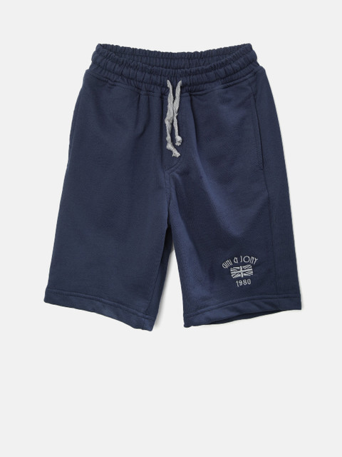 

Gini and Jony Boys Navy Blue Solid Regular Fit Shorts
