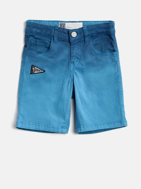

Gini and Jony Boys Blue Ombre Classic Fit Dyed Shorts