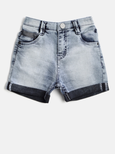 

Gini and Jony Boys Blue Washed Regular Fit Denim Shorts