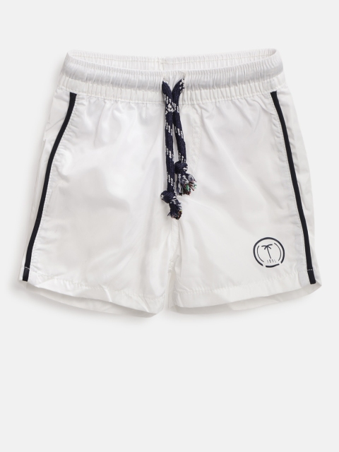 

Palm Tree Boys White Solid Regular Fit Regular Shorts