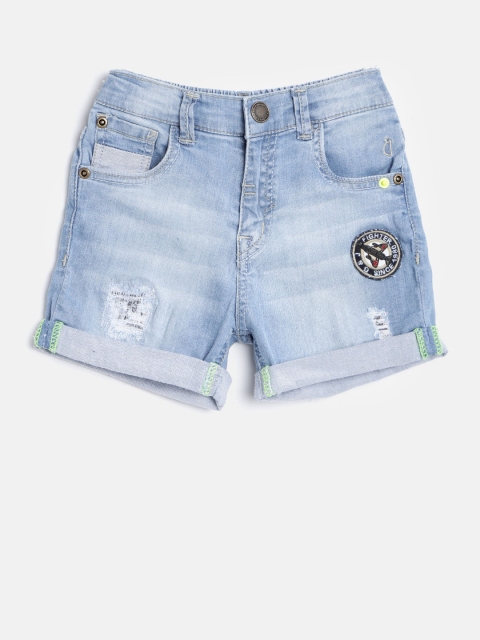 

Gini and Jony Boys Blue Regular Fit Denim Shorts