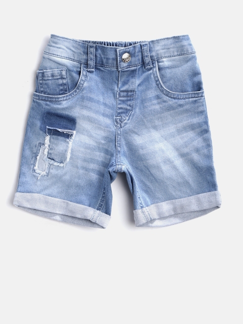 

Gini and Jony Boys Blue Washed Regular Fit Denim Shorts