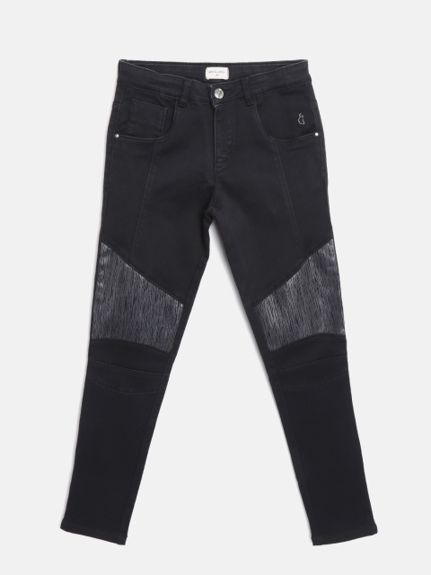 

Gini and Jony Girls Black Regular Fit Mid-Rise Clean Look Stretchable Jeans