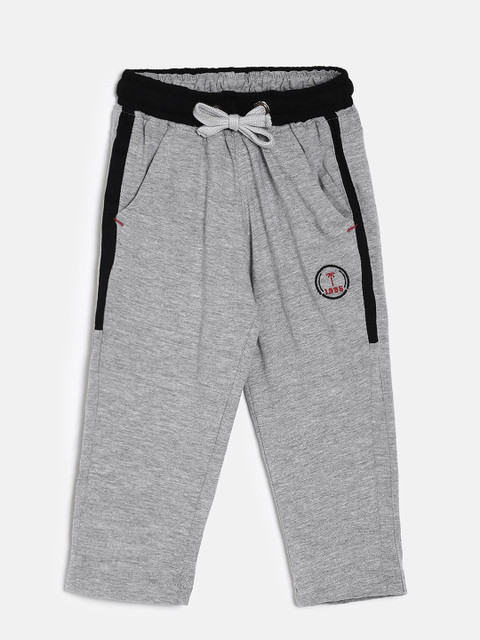 

Palm Tree Boys Grey Solid Regular Fit Track Pants