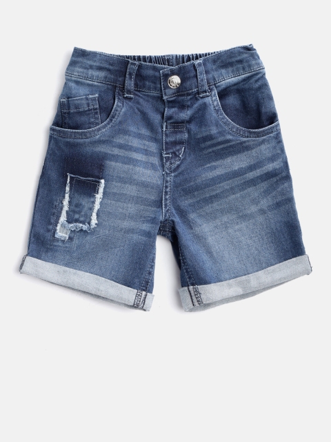 

Gini and Jony Boys Blue Washed Regular Fit Denim Shorts
