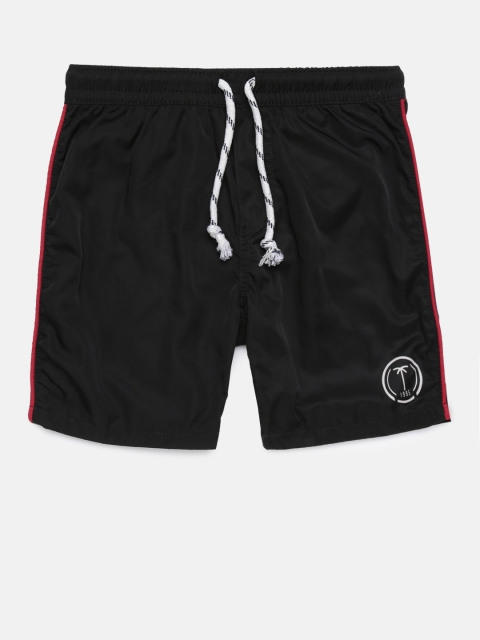 

Palm Tree Boys Black Solid Regular Fit Shorts