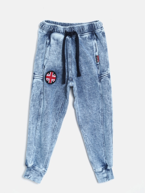 

Gini and Jony Boys Blue Washed Denim Joggers