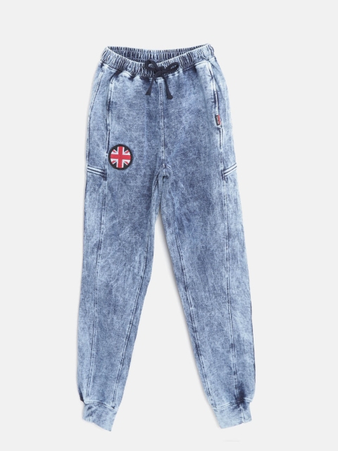 

Gini and Jony Boys Blue Washed Joggers