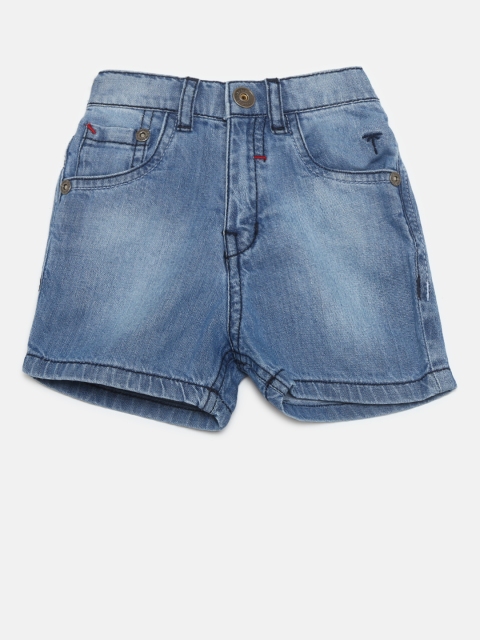 

Palm Tree Boys Blue Washed Regular Fit Denim Shorts