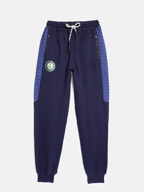 

Gini and Jony Boys Blue Solid Joggers