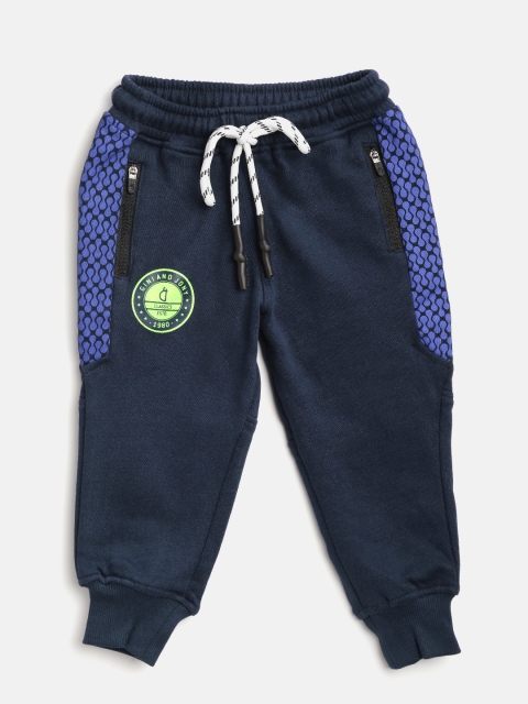 

Gini And Jony Boys Navy Blue Solid Joggers