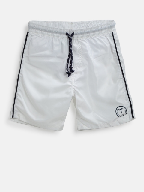 

Palm Tree Boys White Solid Regular Fit Shorts