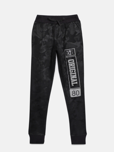 

Gini and Jony Girls Black Printed Joggers