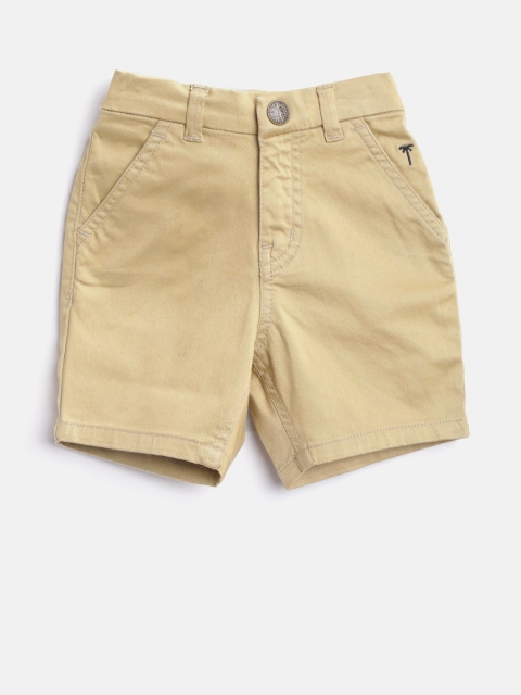 

Palm Tree Boys Beige Solid Regular Fit Regular Shorts