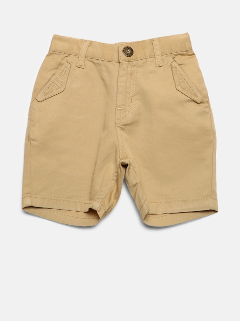 

Gini and Jony Boys Beige Solid Regular Fit Regular Shorts