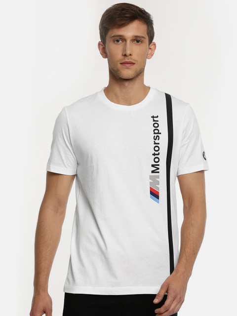 

Puma Men White Printed BMW MMS Logo T-shirt