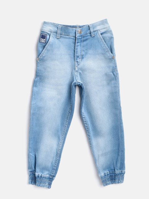 

Palm Tree Boys Blue Mid-Rise Clean Look Stretchable Joggers