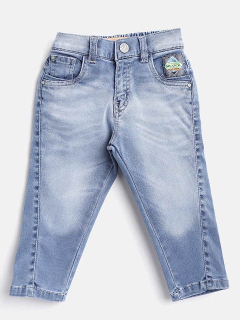 

Gini and Jony Boys Blue Regular Fit Mid-Rise Clean Look Stretchable Jeans
