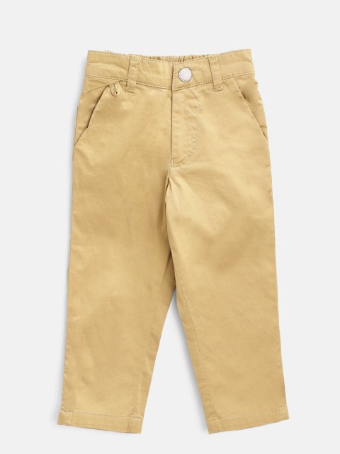 

Gini and Jony Boys Khaki Regular Fit Solid Chinos