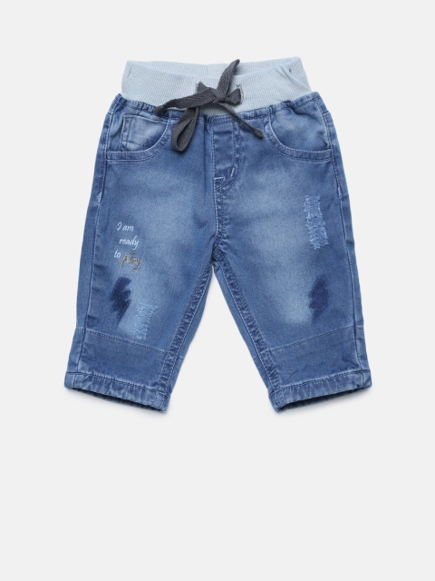 

Gini and Jony Girls Blue Regular Fit Mid-Rise Mildly Distressed Jeans