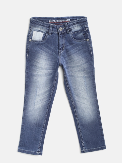 

Palm Tree Boys Navy Blue Slim Fit Mid-Rise Clean Look Stretchable Jeans