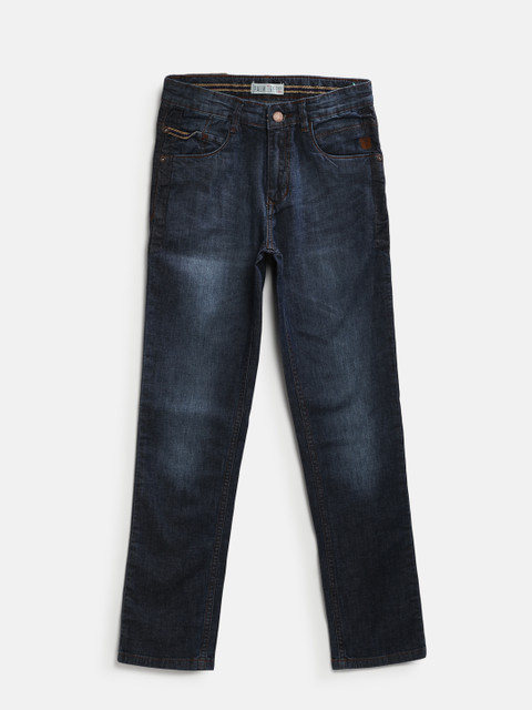 

Palm Tree Boys Navy Blue Regular Fit Mid-Rise Clean Look Stretchable Jeans