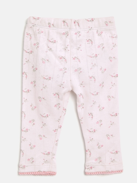 

Gini and Jony Girls Light Pink Printed Leggings