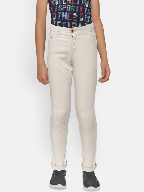 

Gini and Jony Boys Beige Regular Fit Solid Trousers