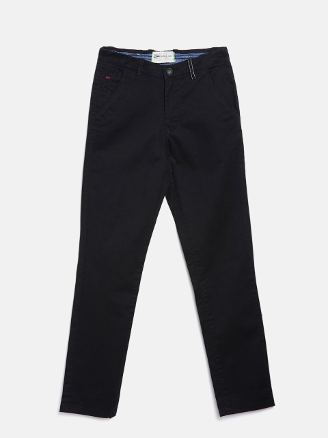 

Gini and Jony Boys Black Regular Fit Solid Chinos