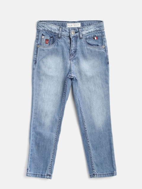 

Palm Tree Boys Blue Slim Fit Mid-Rise Clean Look Jeans