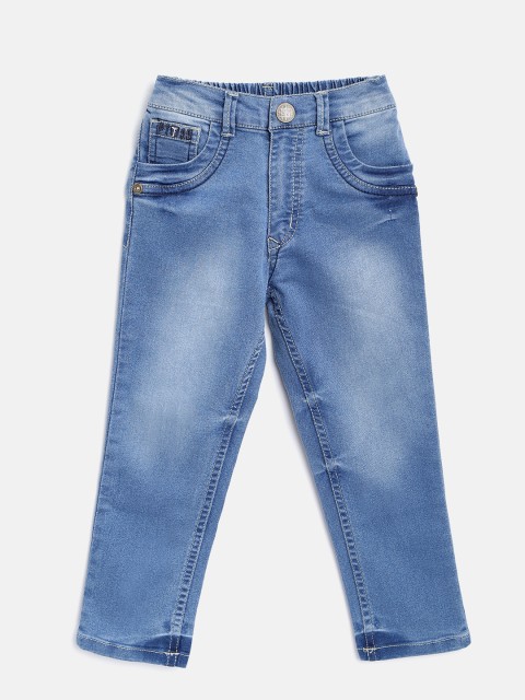 

Palm Tree Boys Blue Regular Fit Mid-Rise Clean Look Stretchable Jeans
