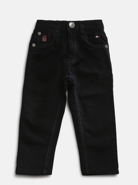 

Palm Tree Boys Black Regular Fit Mid-Rise Clean Look Jeans