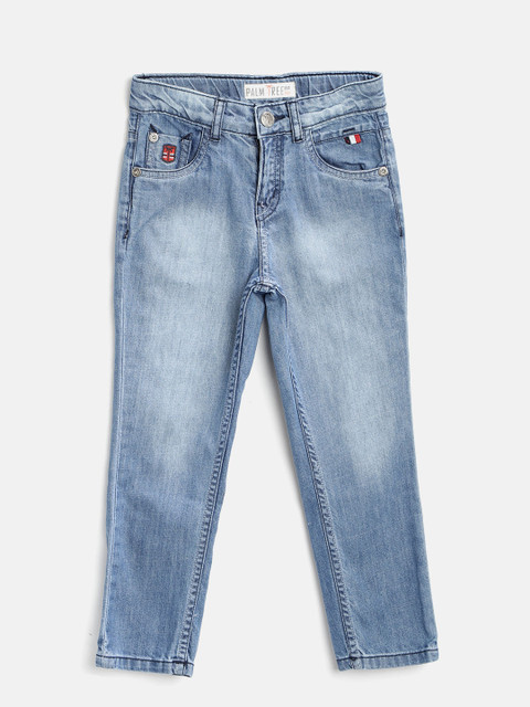 

Palm Tree Boys Blue Slim Fit Mid-Rise Clean Look Jeans