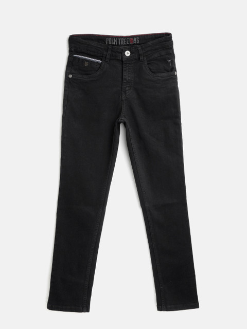 

Palm Tree Boys Black Regular Fit Mid-Rise Clean Look Stretchable Jeans
