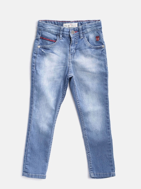 

Palm Tree Boys Blue Regular Fit Mid-Rise Clean Look Stretchable Jeans