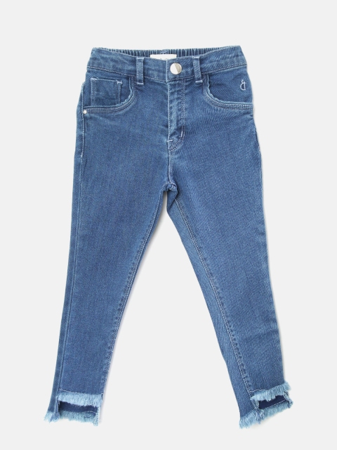 

Gini and Jony Girls Blue Regular Fit Mid-Rise Clean Look Stretchable Jeans