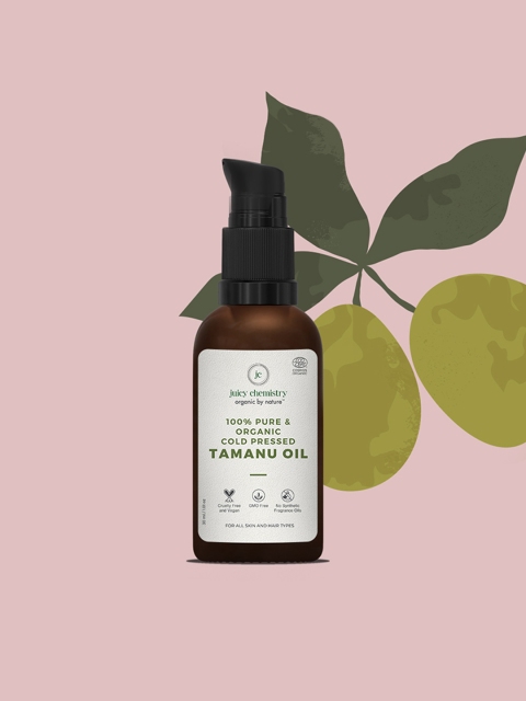 

Juicy Chemistry 100% Pure and Organic Cold Pressed Tamanu Carrier Oil, Green