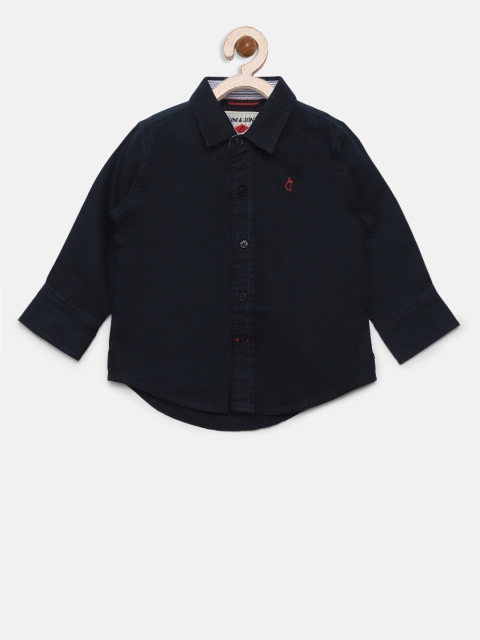 

Gini and Jony Boys Navy Regular Fit Solid Casual Shirt, Navy blue