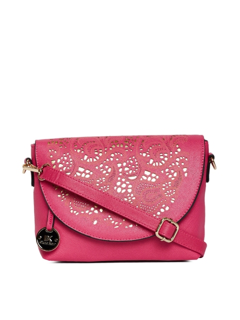 

Diana Korr Pink Self Design Sling Bag