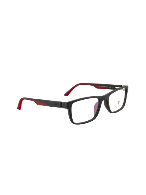 

Ted Smith Unisex Black Solid Full Rim Rectangle Frames TS-7423_NRI11