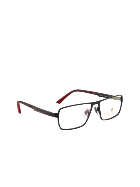 

Ted Smith Unisex Black Solid Full Rim Rectangle Frames TS-7318_NRI13