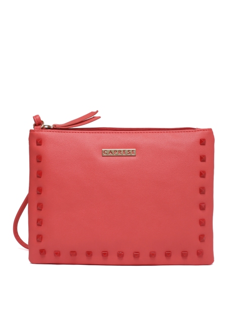 

Caprese Red Embellished Sling Bag