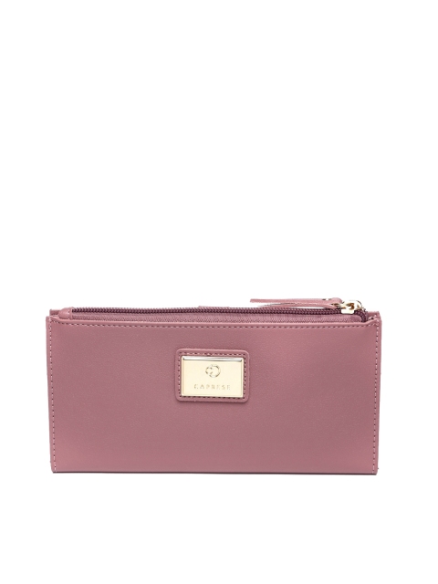 

Caprese Women Pink Textured Two Fold Wallet