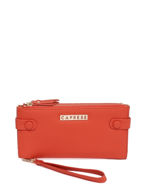 

Caprese Women Orange Solid Two Fold Brenda Wallet with Wrist Loop